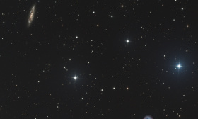 Galaxie Messier 108 et la nébuleuse planétaire “le hibou” Messier 97