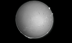 Disque du soleil en h-alpha 21/10/2024