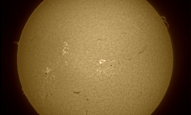 Disque du soleil en h-alpha 14/04/2026