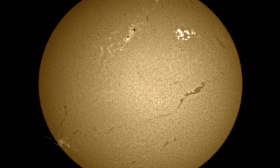 Disque du soleil en h-alpha 24/04/2026